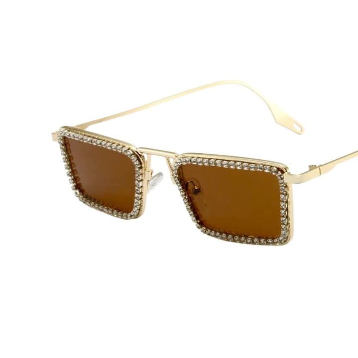 Óculos De Sol Vegas Metal Retangular Com Armação Pequena Grande Retro Estilo Europeu Colors Unisex Homens Eyewear Tendência Verão