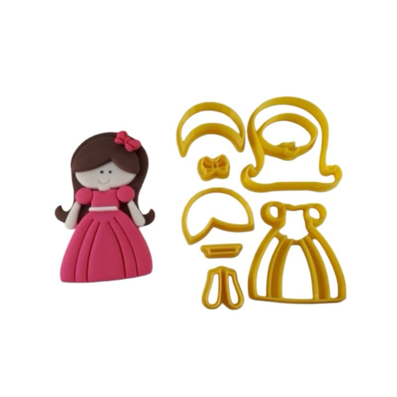 Cortador Boneca Princesa Para Decorar