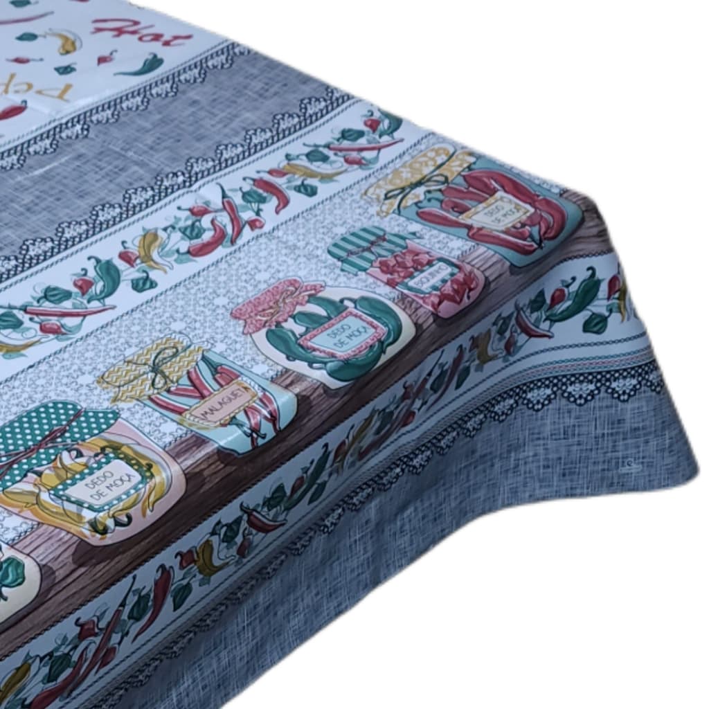 Toalha de plástico pvc impermeável pra mesa 04 cadeiras ou 04 lugares toalha estampada