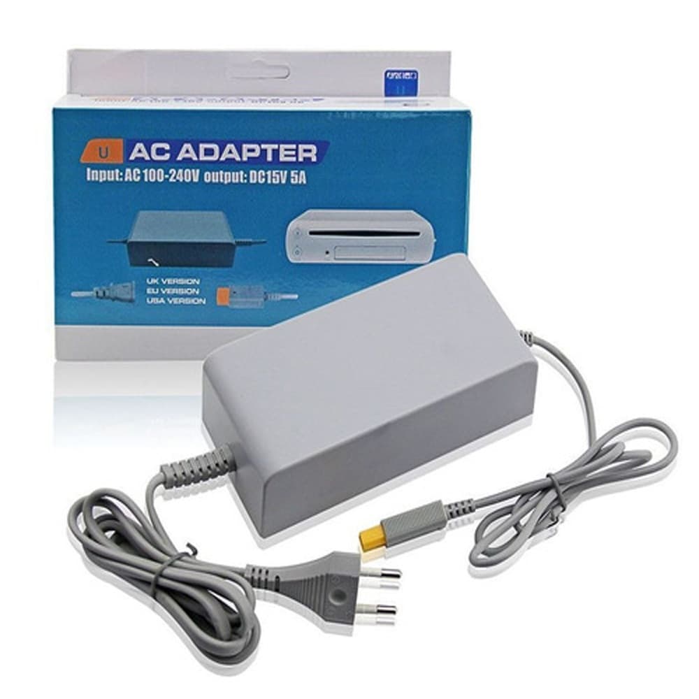 Fonte de Energia Cabo Alimentação Carregador Ac Adapter Bivolt Compatível com Nintendo Wii U