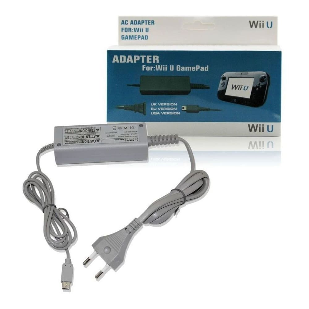 Fonte Carregador Cabo Energia Alimentação Bivolt Compatível com Nintendo GamePad Wii U 110-220