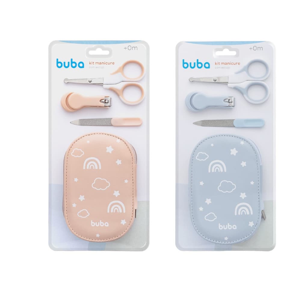 Kit Manicure com Estojo para Bebe Infantil Buba