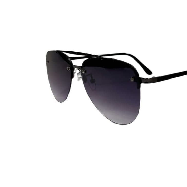 Óculos De Sol Angra Aviador Preto Degrdê Com Armação Metal Grande Retro Estilo Europeu Colors Unisex Homens Eyewear Tendência Verão