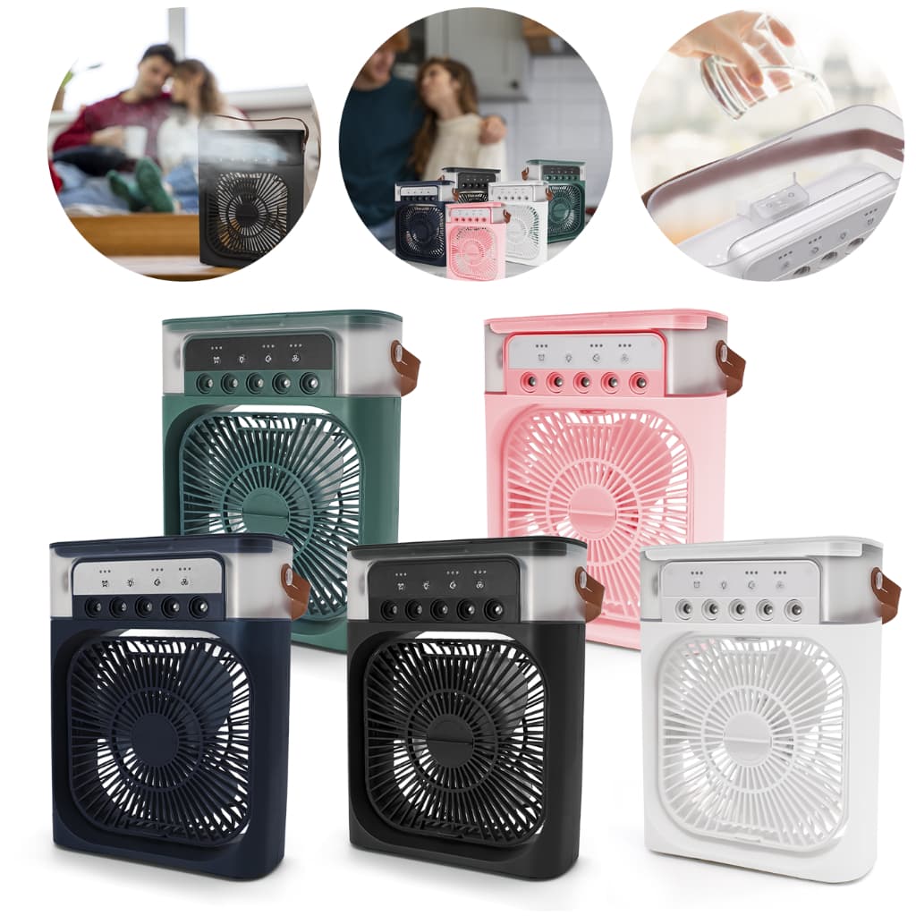 Mini Ar Condicionado Ventilador Umidificador Climatizador