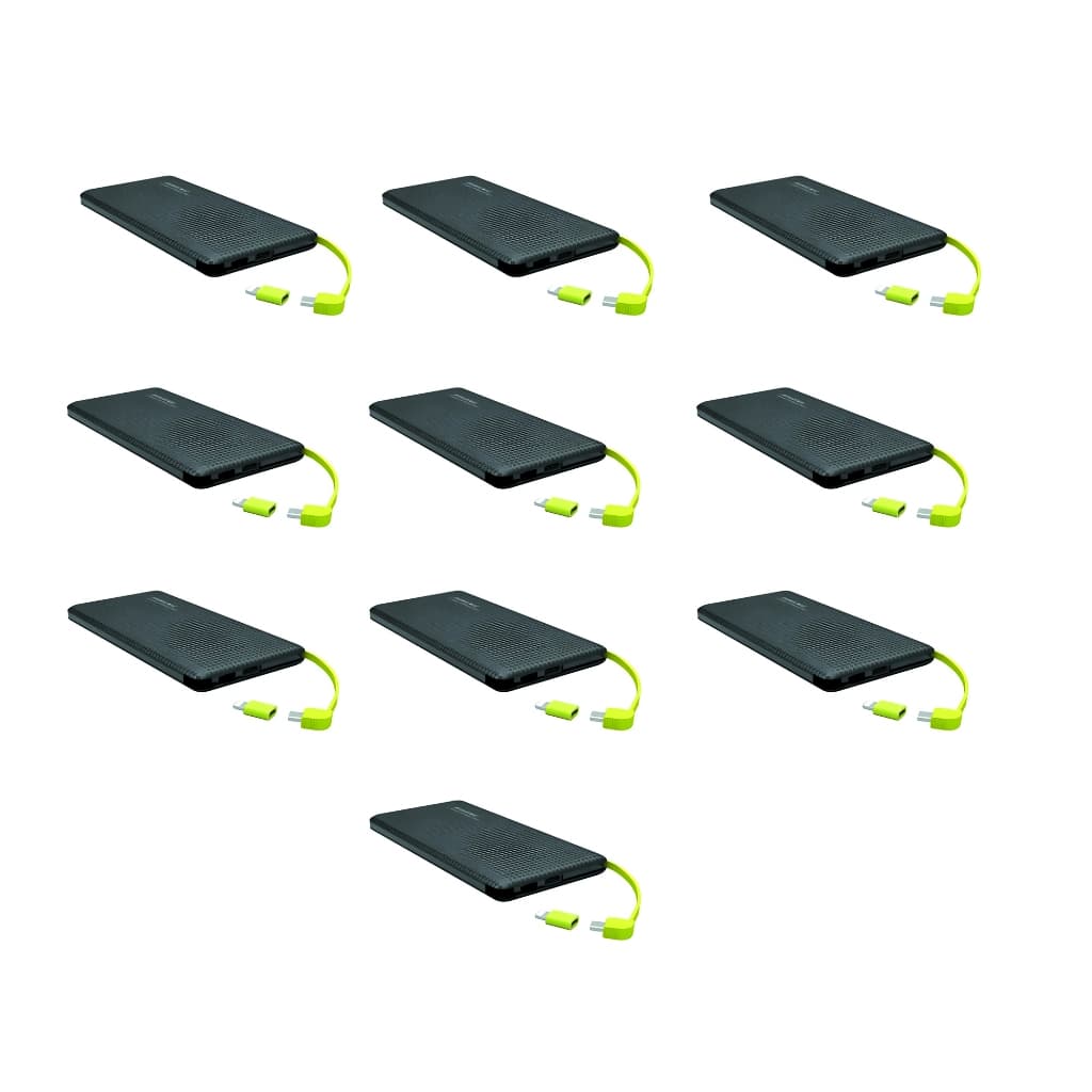 kit com 10 Carregador Portatil power bank 10000mAh/5000mAh= slim com adaptador iPhone V8