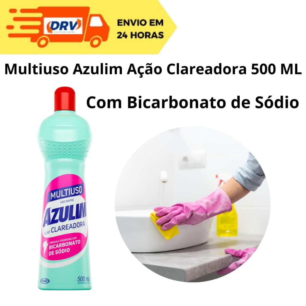 Multiuso Azulim Ação Clareadora 500 ML com Bicarbonato de Sódio