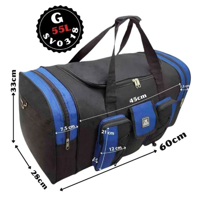 55L- Bolsa De Viagem - Bolsa de Viagem Grande - Bolsa Masculina e Feminina - Bolsa de Viagem de Mão