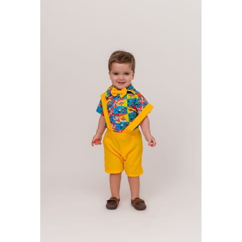Conjunto social Patrulha Canina/ batizado/ casamento/conjunto com gravata/ conjunto com suspensório/