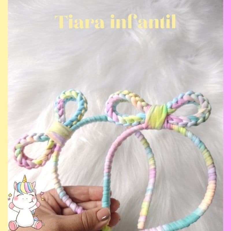 Tiara infantil/Tiara menina / Arco/Crochê