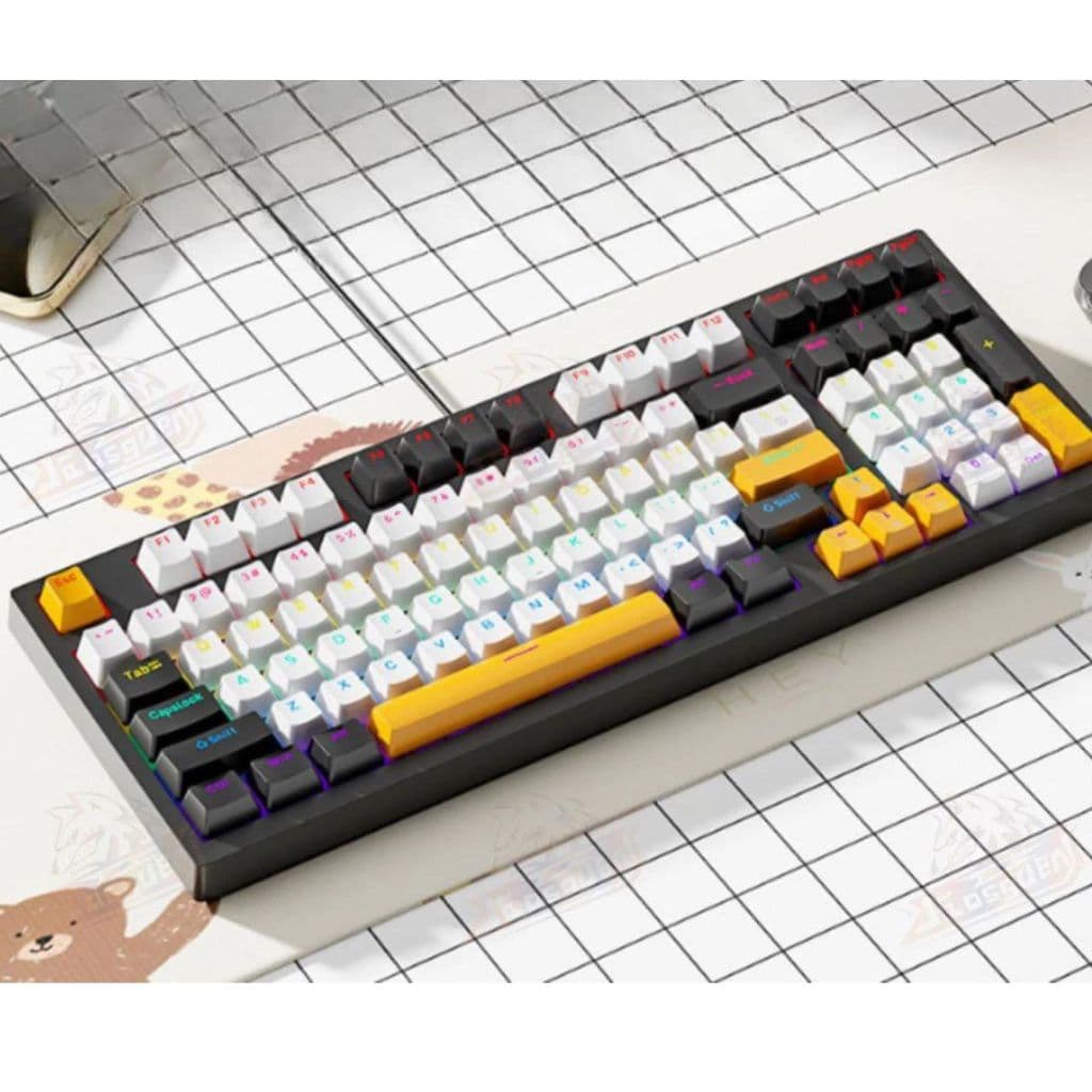 Teclado Mecânico Switch Rgb Usb Pc Ps4 Xbox Cor De Teclado Azul Vermelho Idioma Português Brasil
