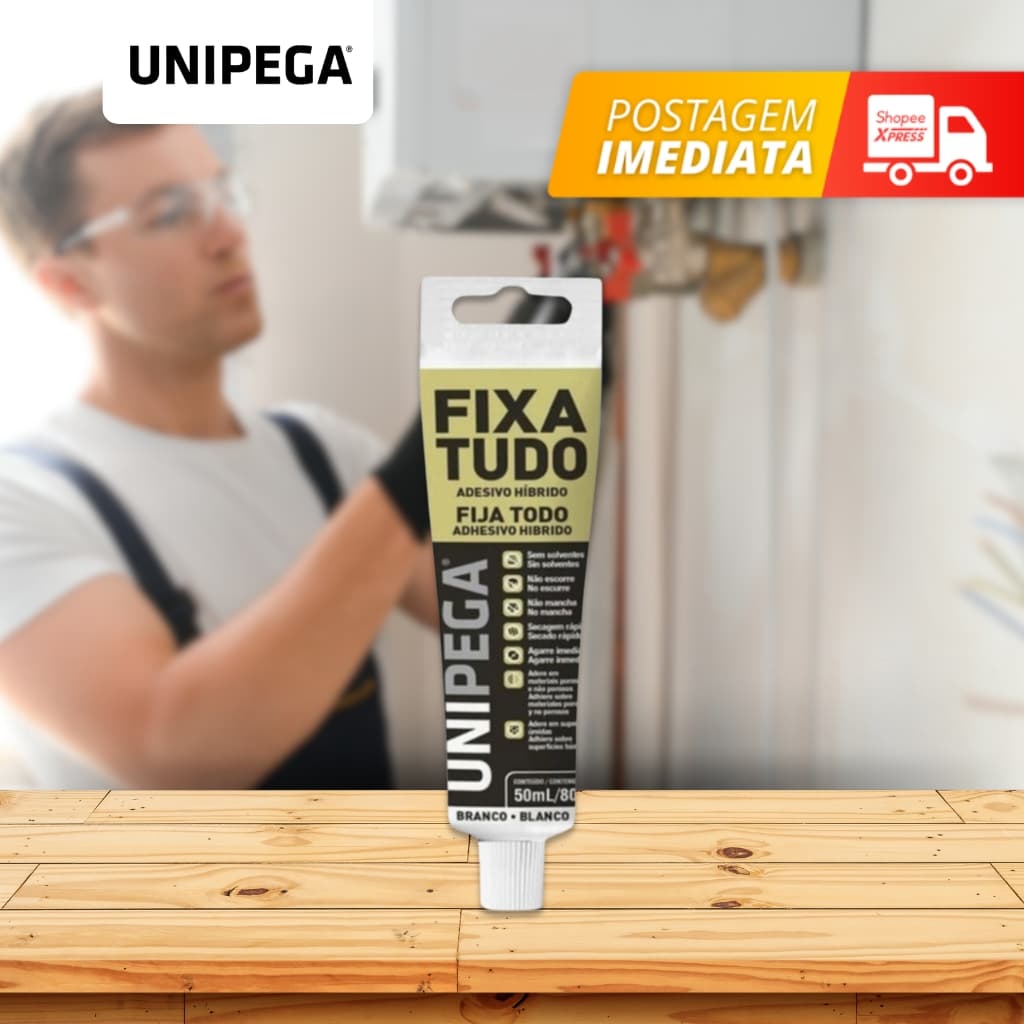 Cola Fixa Tudo Alto Poder De Adesão Até Debaixo D'água 80g