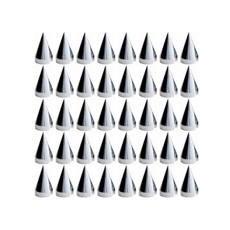 Kit 40 Capa Da Porca Americana Cromada Caminhao Roda 18mm 19mm 21mm 22mm 23mm 24mm