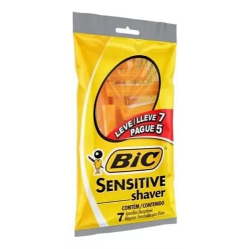 Aparelho de Barbear BIC Sensitive Shaver Leve 7 Pague 5 Unidades