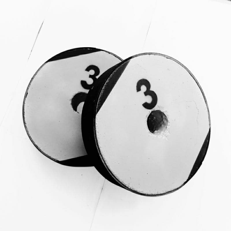 Anilhas 3kg o Par -  Anilhas Artesanais