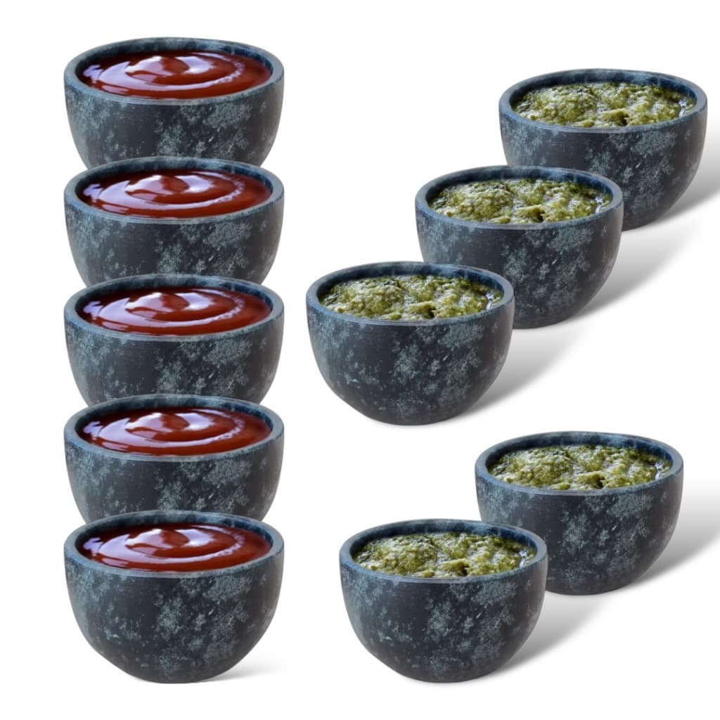 Kit 10 Tigelinhas de Molho Pedra Sabão Ramekins