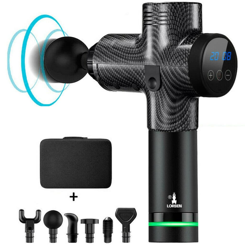 Massageador Muscular Pistola Profissional 30 Velocidades sem Fio Lorben
