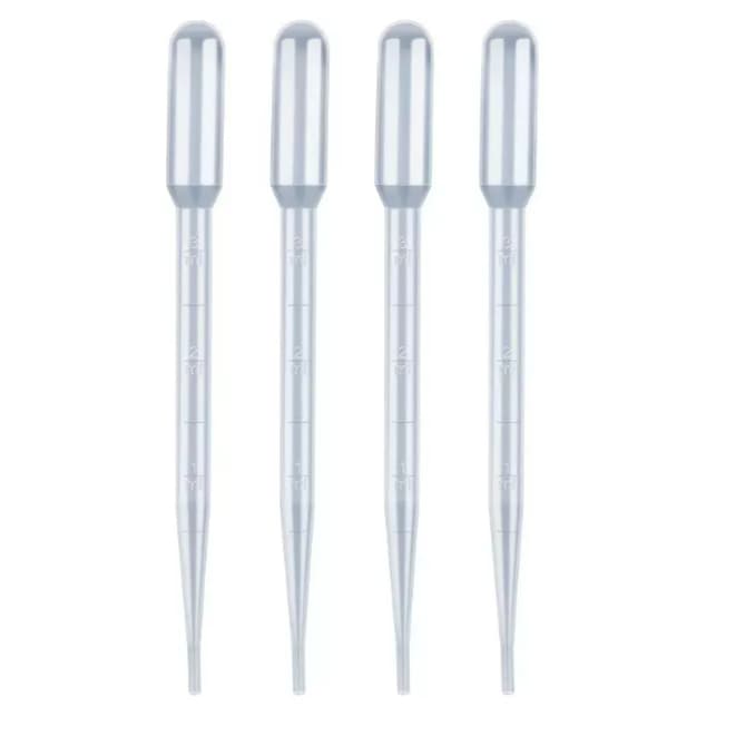 KIT com 400 unidades de Pipeta Pasteur graduada volume 1 ml