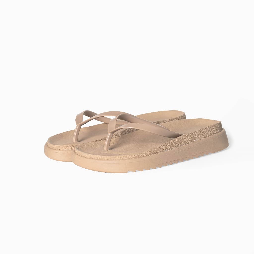 Chinelo Feminino Plataforma Bico Redondo