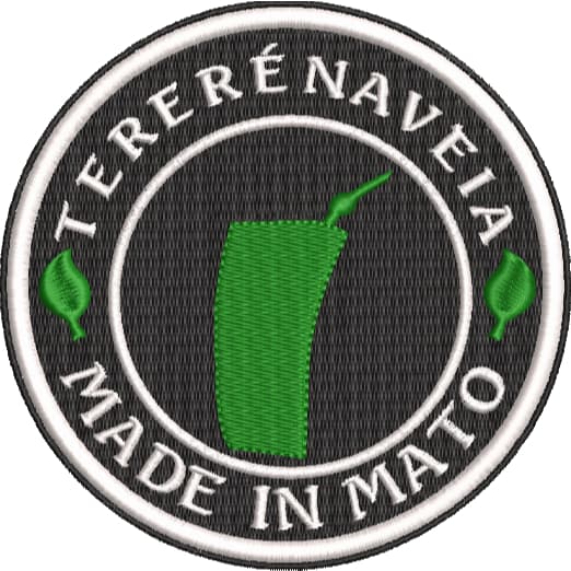 Patch Bordado Personalizados Tereré Mate Roda de Tereré Amargo com a Tua Vida