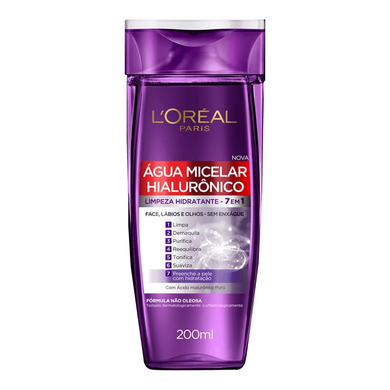 Água Micelar L'Oréal Paris Hialurônico Loreal 200ml