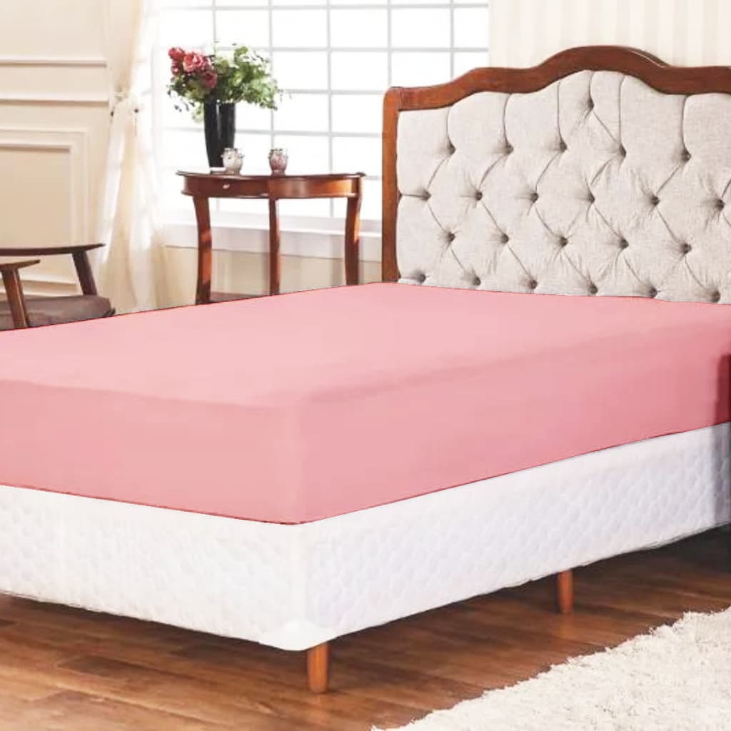 Lençol Avulso com Elástico em Volta para cama Queen Percal 200 Fios Colchão 30cm - DMX CONFECÇÕES