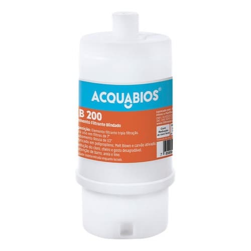 Refil Blindado Ab200 Tripla Filtração 1/2'' Rosca Acquabios