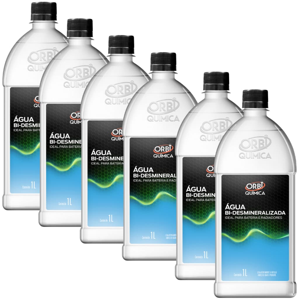 Água Bi-desmineralizada Radiador E Bateria 6 LT Orbi Química
