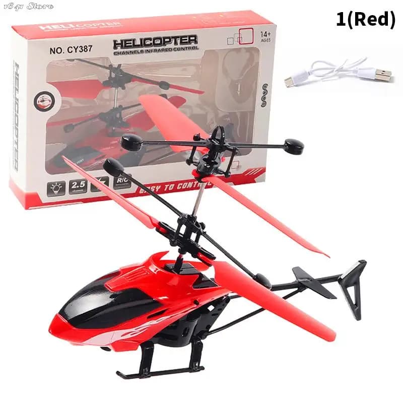 Mini Helicóptero Indução Brinquedo Para Crianças