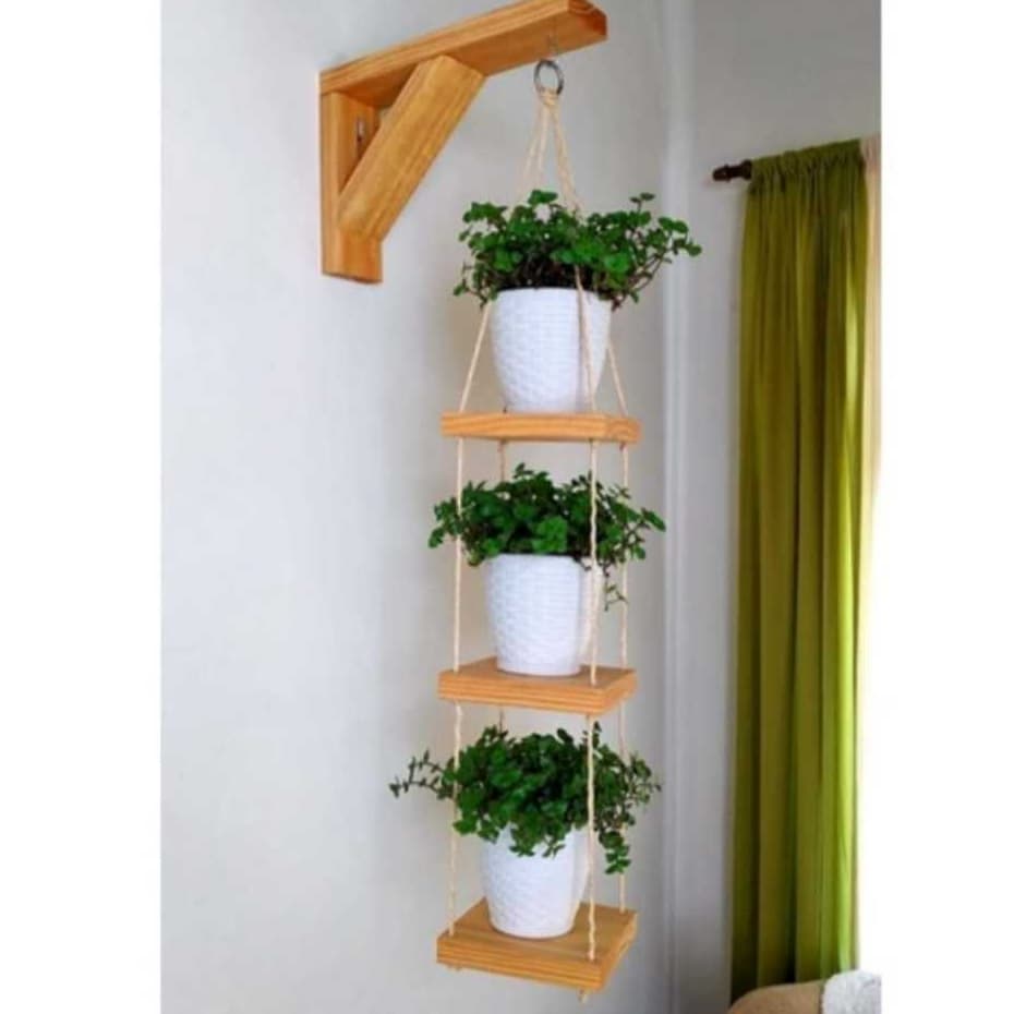 kit 3 Floreiras vertical, suporte para vasos jardim vertical