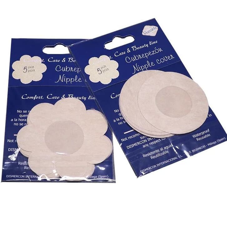 kit 100 Tapa Seios Invisível Adesivo Protetor de Diâmetro para Tampar Mamilos Aureola