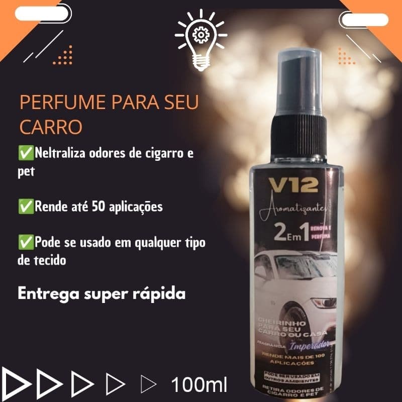 Cheirinho Automotivo Arominha Spray para Carro imperador Automotivo de Aromatizante de Aroma