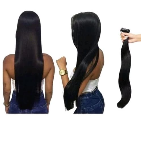 Cabelo tecnologico luxo realista alongamento estantaneo bio humano