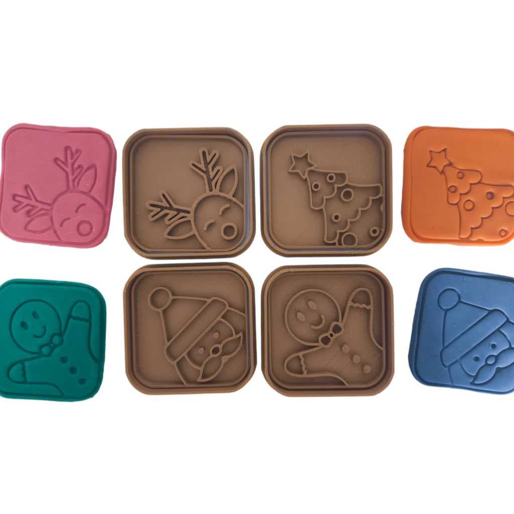 CORTADOR DE COOKIES BISCOITO MASSINHA BISCUIT NATAL KIT 4 PÇS