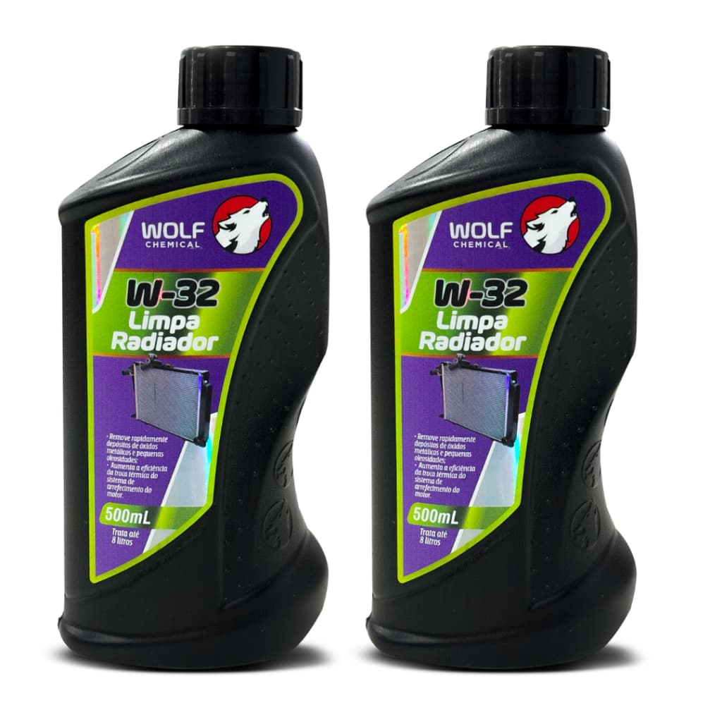 Kit 2 Aditivo Limpa Radiador Orgânico Elimina Resíduos Óleos Ferrugens 500ml