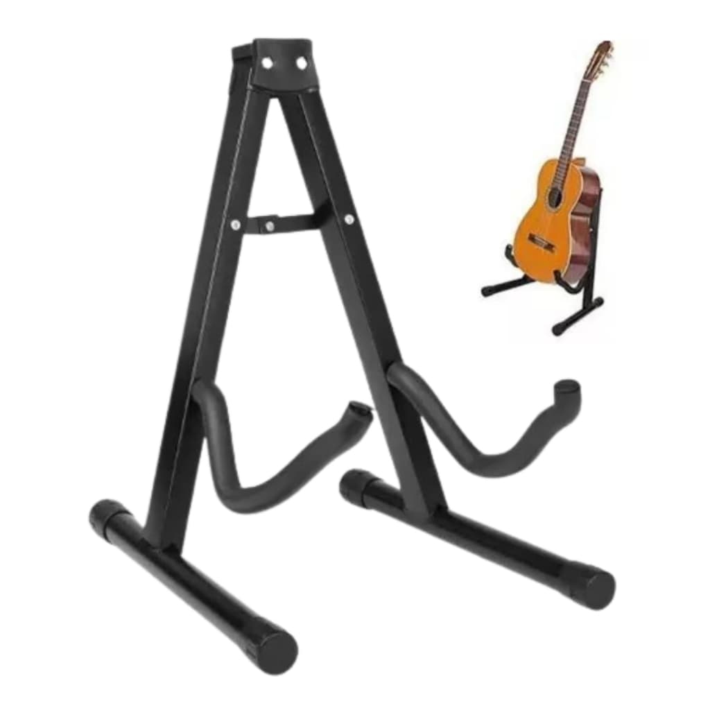 Suporte Violão Chão Guitarra Baixo Profissional Dobrável