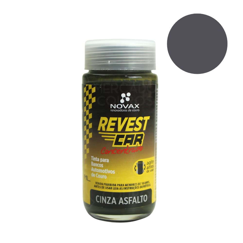 Tinta Revestcar Couro Volante Câmbio Banco Automotivo 90ml