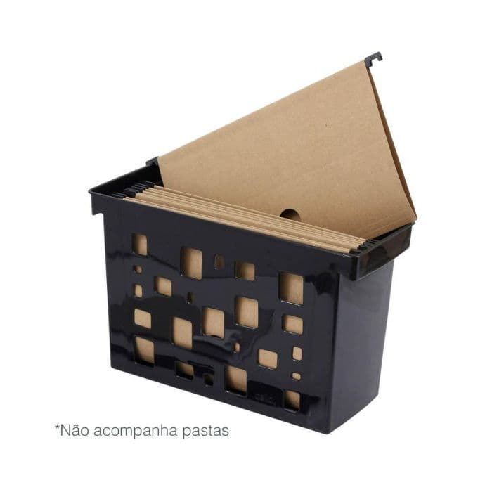 Arquivo Movel Dellocolor Com 06 Pastas Suspensas Preto Dello