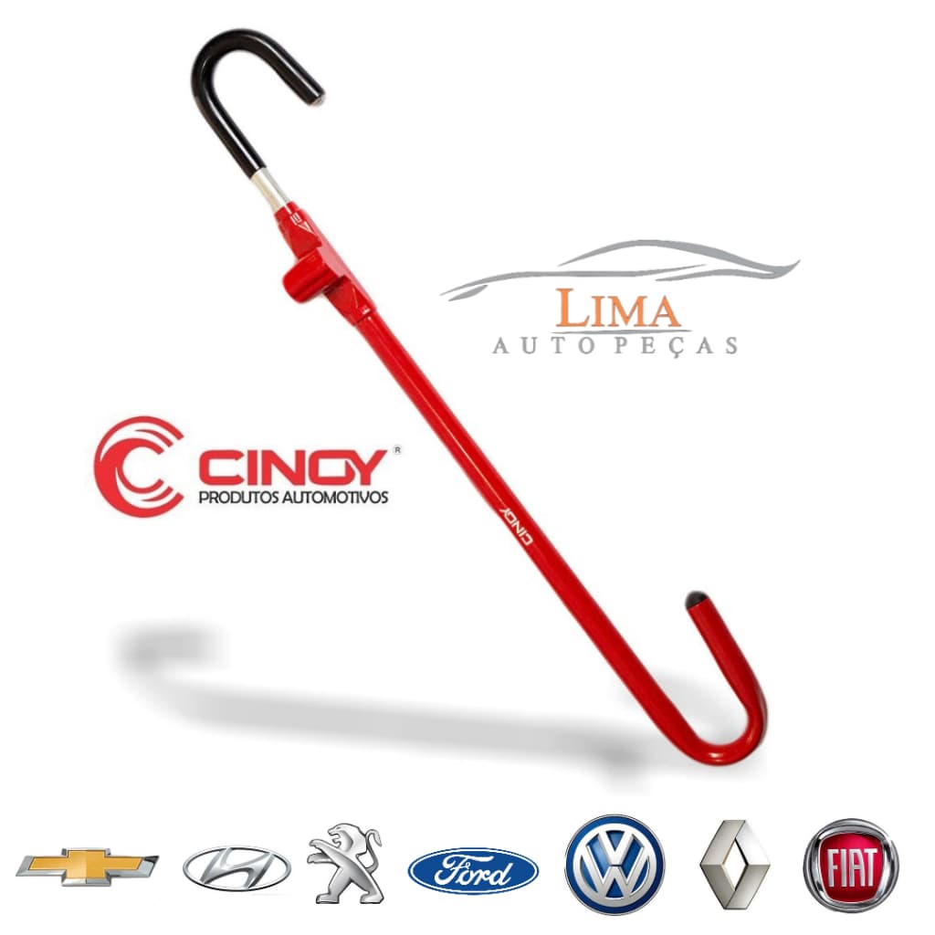 Trava Anti-Furto para carro - Pedal e Volante - Universal Automotivo