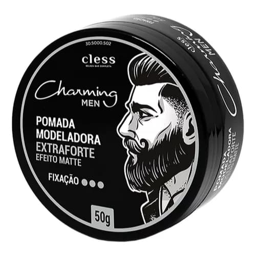 Pomada Modeladora Cless Charming Men 50g Extra Forte Matte