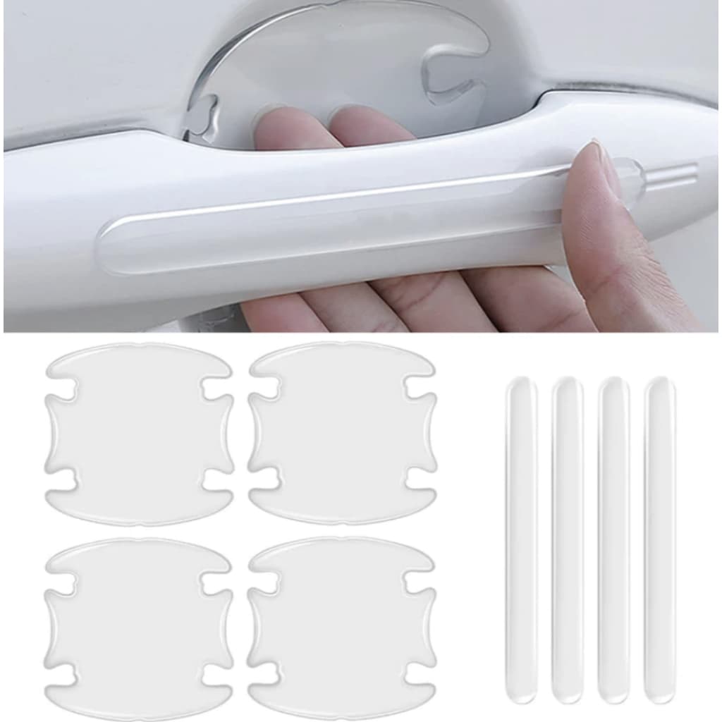 Adesivo Transparente Proteção Maçaneta Kit 4 Portas - Promoção