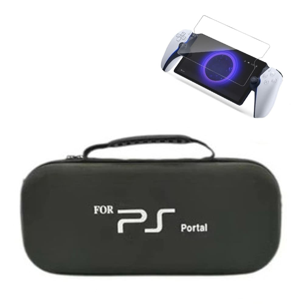 Case  de Transporte + Película Vidro Ps Portal  Temperado Dureza 9H Compatível com  Bag Bolsa Estojo
