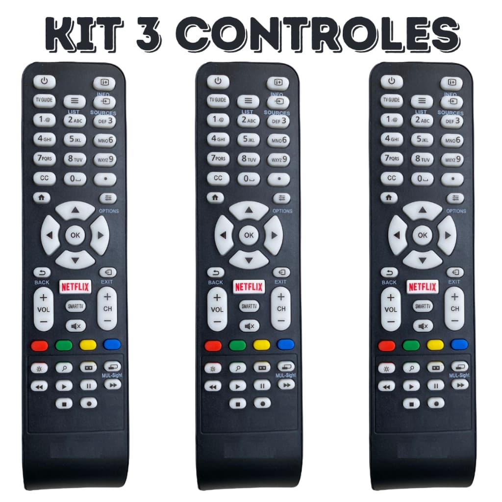 Controle Remoto Para TV AOC SMART TECLA NETFLIX Le43s5760 / Le43s5970 / Le32s5970s