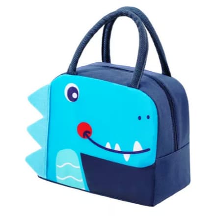 🎒 Lancheira Infantil Escolar | Dino, Ursinho, Pinguim | Impermeável e Leve