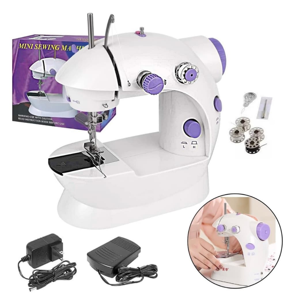 Mini Máquina De Costura Portátil Reta Elétrica Bivolt Oi-5015