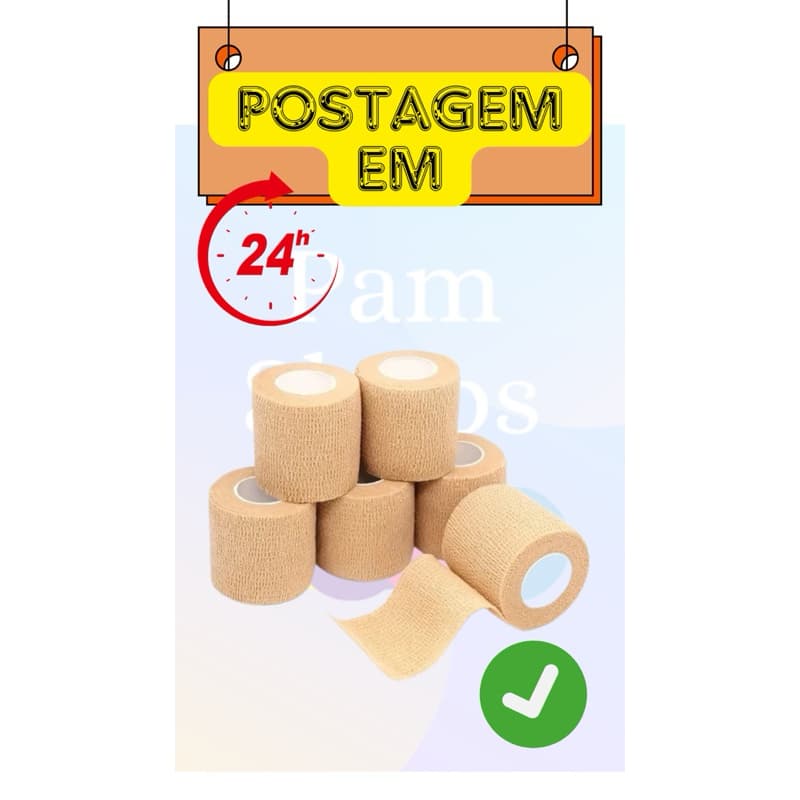 Bandagem atadura elástica 5cmx4,5m