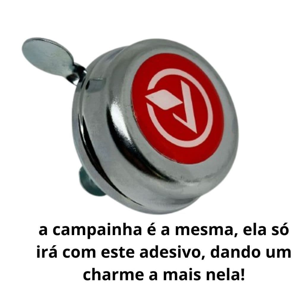 Campainha Cromada - Estilo Antiga Retrô Food Bike