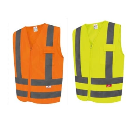Colete de Proteção Refletivo Amarelo ou Laranja com 1 Bolso
