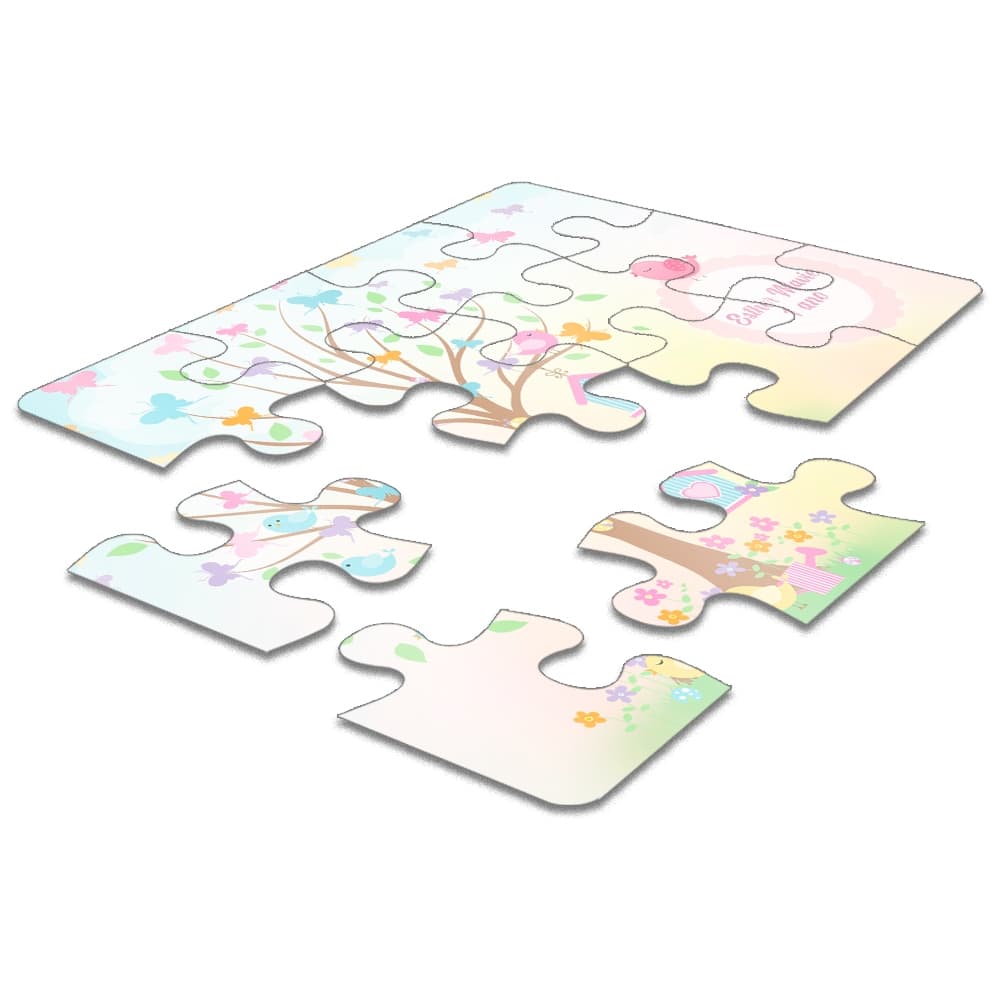 20 kits Quebra-Cabeça Personalizado Jardim Encantado Festa Lembrança Infantil Interativa Ou Outro