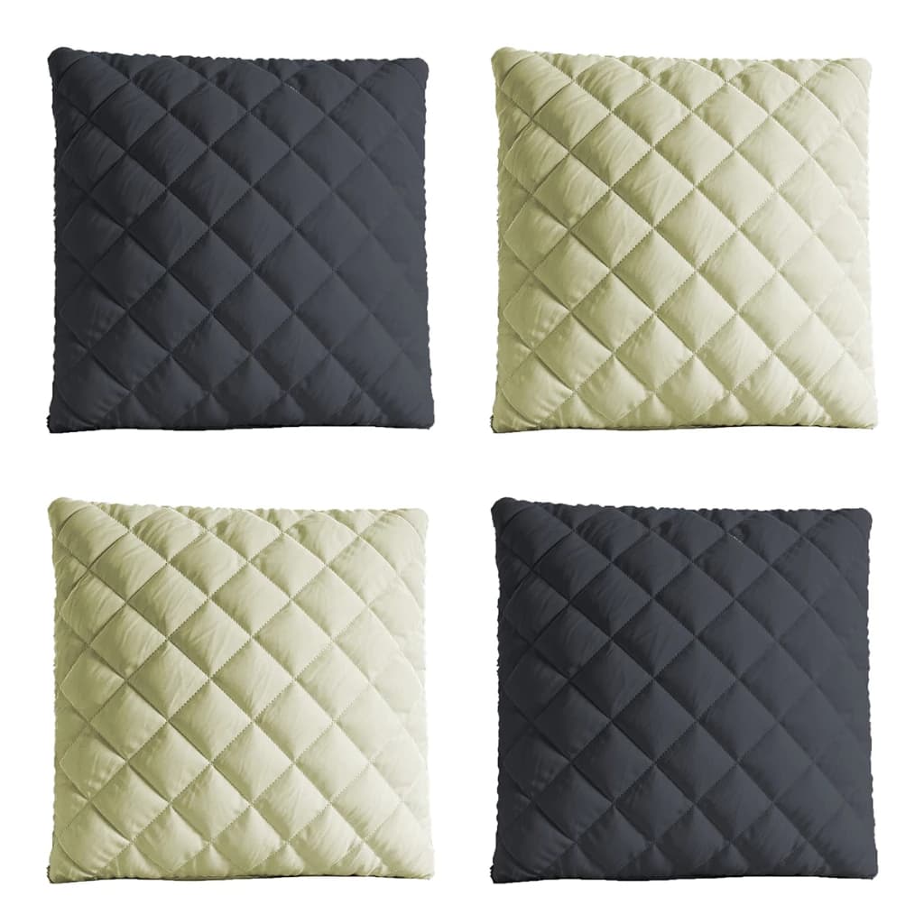 Capas De Almofadas Lisas Matelado Com Zíper 04 Pçs Microfibra 45 x 45