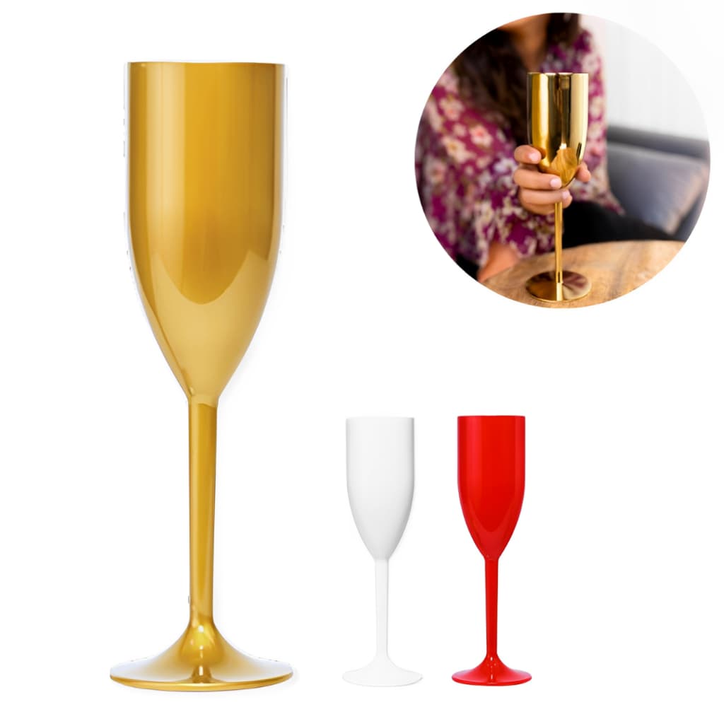 Taça Champanhe Espumante 180ml  Festa Comemoração Casamento - 10 Unidades